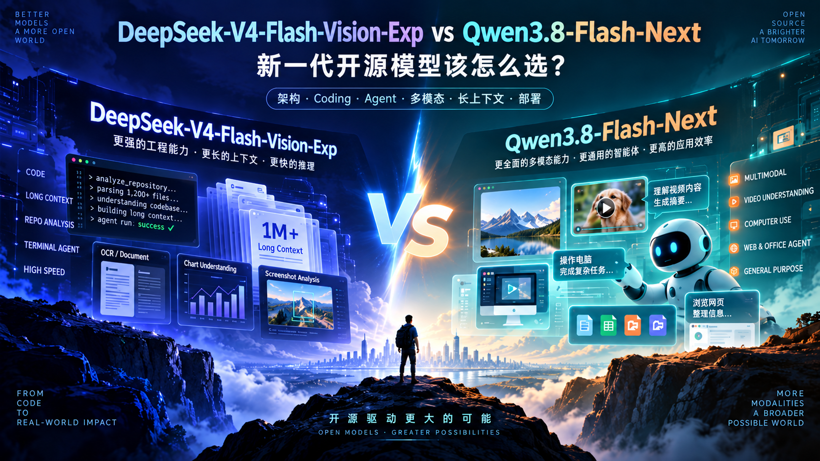 DeepSeek-V4-Flash-Vision-Exp vs Qwen3.8-Flash-Next：新一代开源模型该怎么选？